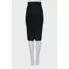 Black fitted skirt
