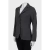 Fitted jacket in wool and cashmere