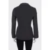 Fitted jacket in wool and cashmere