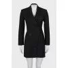 Button-down jacket dress with tag