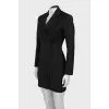 Button-down jacket dress with tag