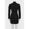 Button-down jacket dress with tag