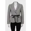 Fitted jacket in grey