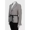 Fitted jacket in grey