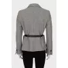 Fitted jacket in grey