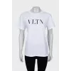 Oversized T-shirt with text print