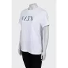 Oversized T-shirt with text print