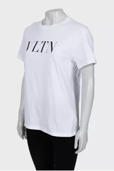 Oversized T-shirt with text print