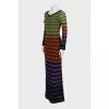 Mixed Color Maxi Dress