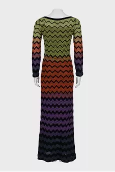 Mixed Color Maxi Dress