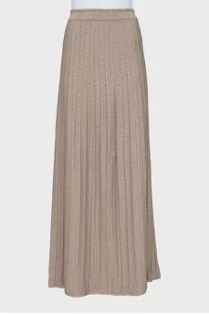 Knitted maxi skirt with lurex