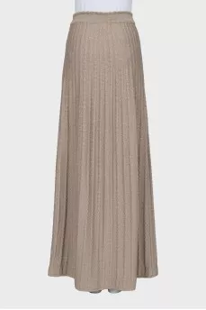 Knitted maxi skirt with lurex