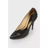 Black spiked shoes