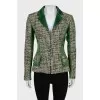 Fitted jacket with print