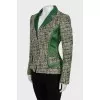 Fitted jacket with print
