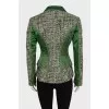 Fitted jacket with print