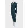 Ribbed wool and cashmere dress
