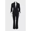 Wool suit with patch pockets