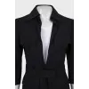 Wool suit with patch pockets