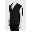 Black vest with accent shoulders