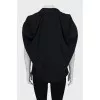 Black vest with accent shoulders
