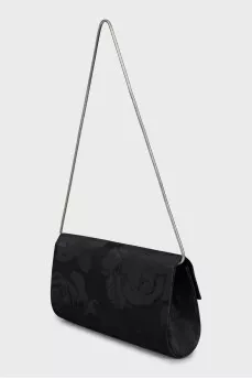 Textile clutch in floral print