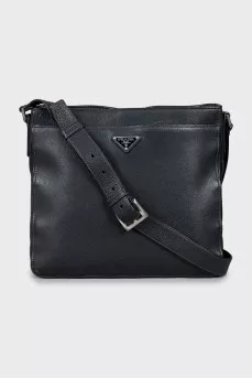 Men's crossbody bag with brand logo