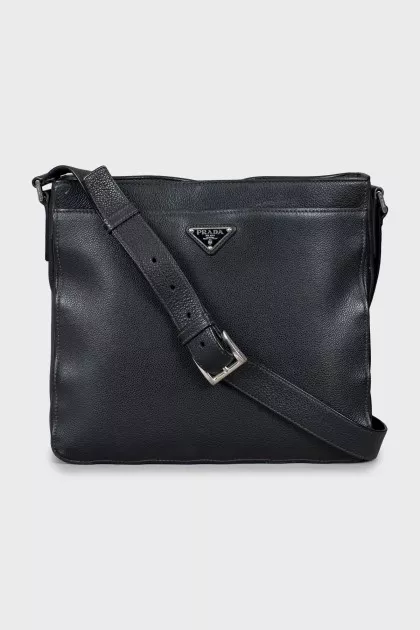 Men's crossbody bag with brand logo