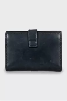 Black leather cardholder