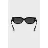Sunglasses with gold logo