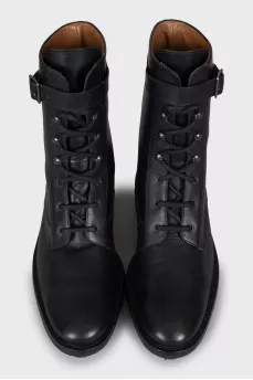 Men's leather lace-up boots