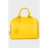 Bright yellow textured bag