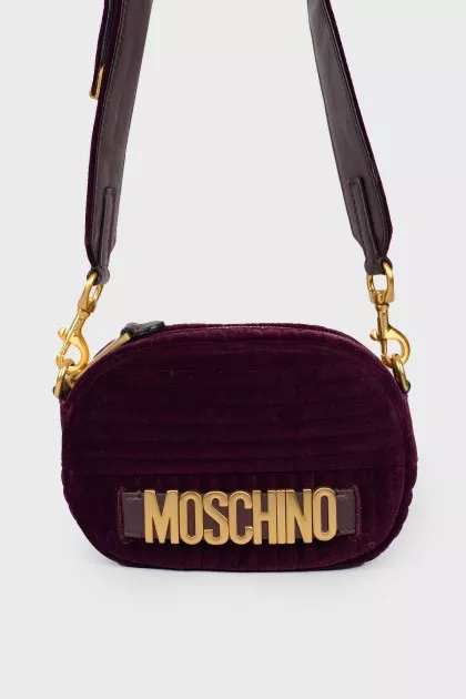 Velor purple bag