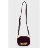 Velor purple bag