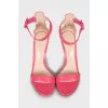 Pink high heel sandals