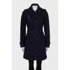 Purple coat with belt