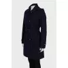 Purple coat with belt