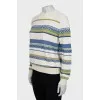 Loose fit sweater with pattern