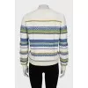 Loose fit sweater with pattern
