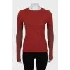 Fitted jumper with lurex