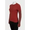 Fitted jumper with lurex