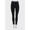 Skinny jeans with contrast seams