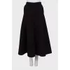 Loose cashmere maxi skirt