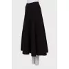 Loose cashmere maxi skirt
