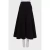 Loose cashmere maxi skirt