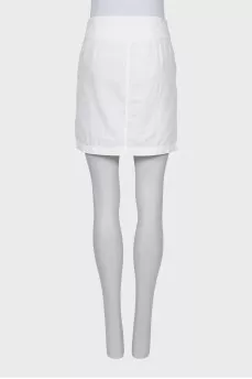 White mini skirt