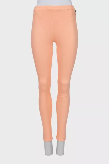Skinny jeans with zipper