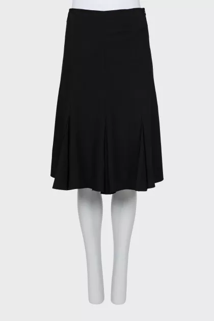 High waist pleated skirt