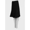 High waist pleated skirt