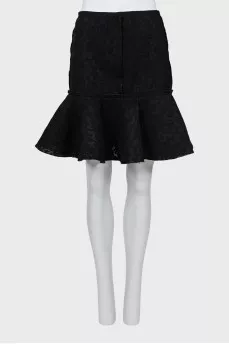 Godet skirt in floral print